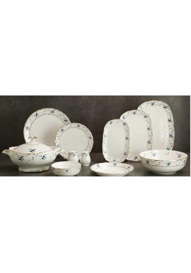 Evalıza Queen's Flower Yemek Takımı 60 Parça Desenli