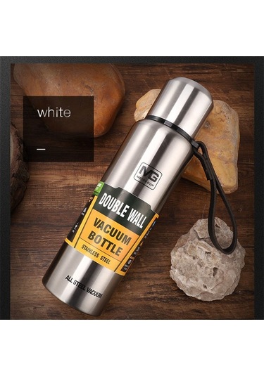 Açık Termos Taşınabilir Büyük Kapasiteli Yalıtılmış Kupa Silver , Size:1500ml Pembe