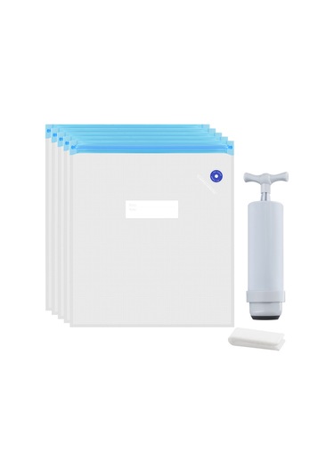 Dofolink 3d Yazıcı Malzemeleri İçin Vakum Sıkıştırma Çantısı Seti 5 Adet Çanta + 1 Adet Manuel Vakum Pompası + 1 Adet Kapama Klipsi