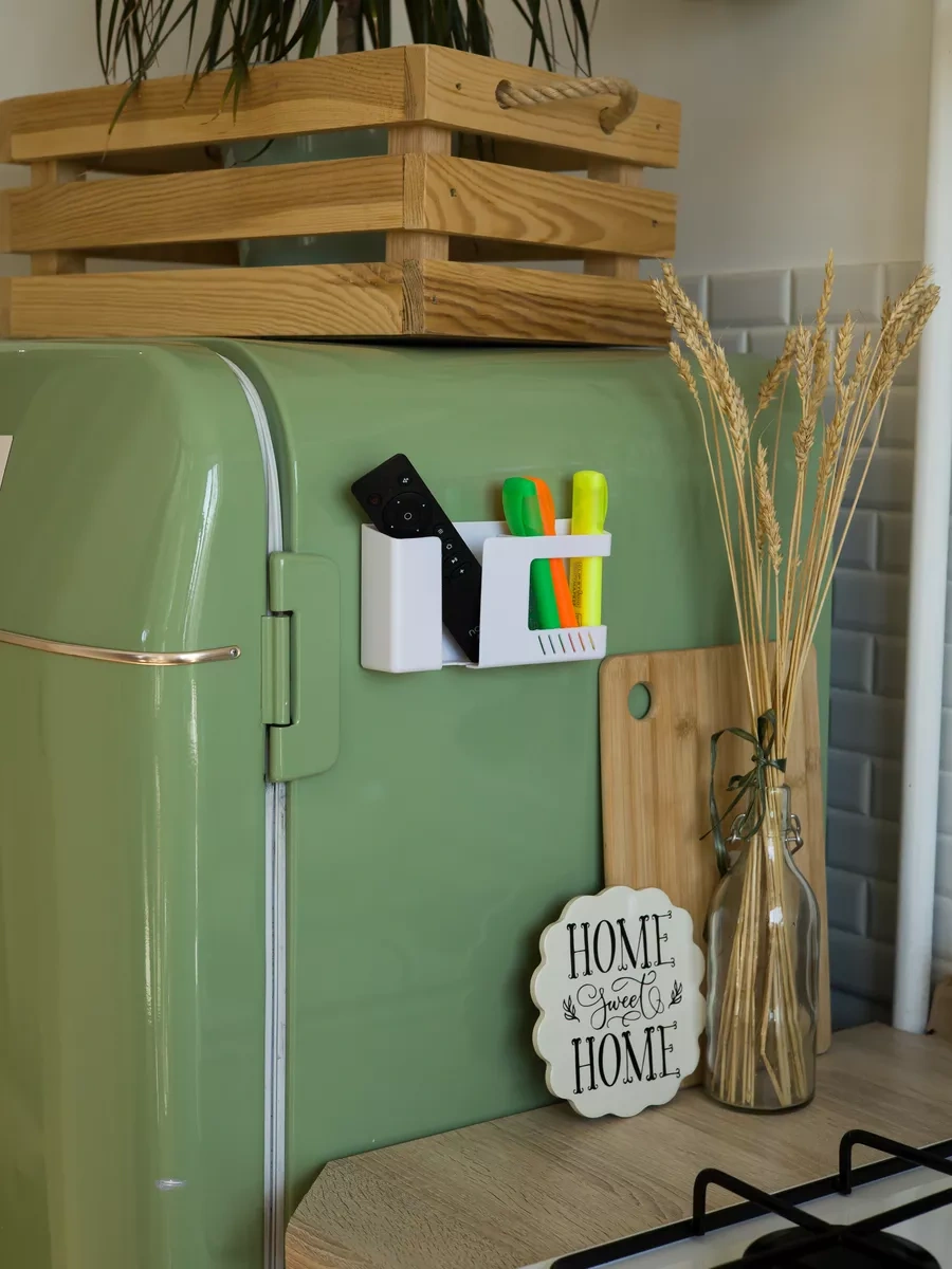 İportee Duvara Monte Edilen Uzaktan Kumanda Ve Telefon Tutucu Organizer 75777257 Beyaz