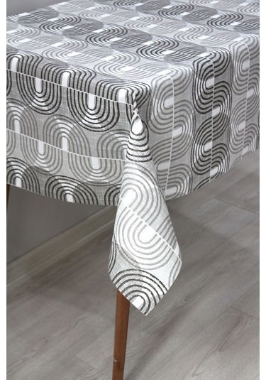 Astarlı Silinebilir Pvc Muşamba Masa Örtüsü 206-a-gri