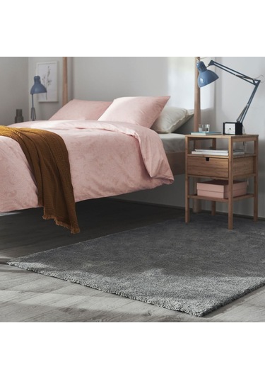 Büyük Halı, Orta Gri, 133x195 Cm