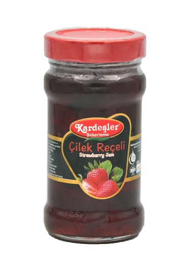 Kardeşler Şekerleme Çilek Reçeli Cam Kavanoz 380 G