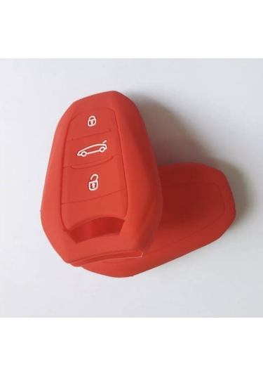 Peugeot Citroen Uyumlu OPEL SİLİKON ANAHTAR KILIF(KRMZ)