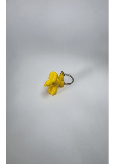 Balon Köpek Anahtarlık Sarı