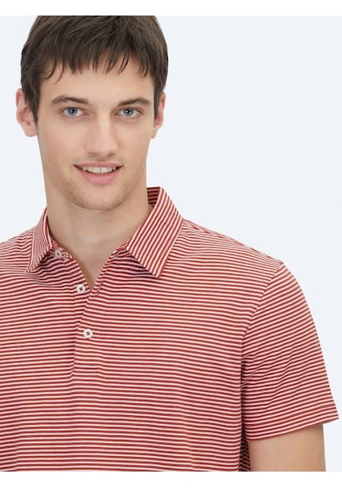 Kip Kiremit Polo Yaka %100 Pamuk T-shirt KIREMIT