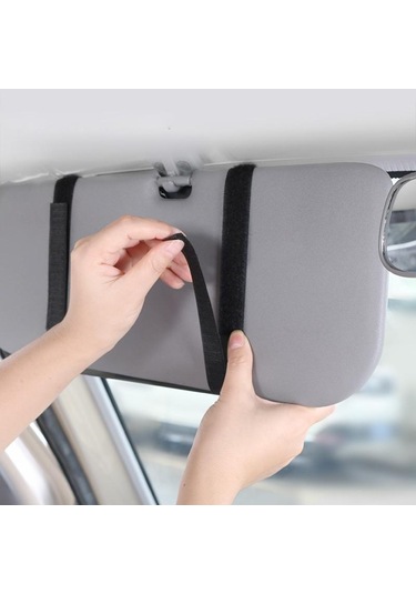 Bej Araba Organizatör Güneşlik Depolama Araba Güneşlik Klip Deri Saklama Kutusu Kalem Kart Bilet Güneş Gözlüğü Klip Çanta Araba Aksesuarları