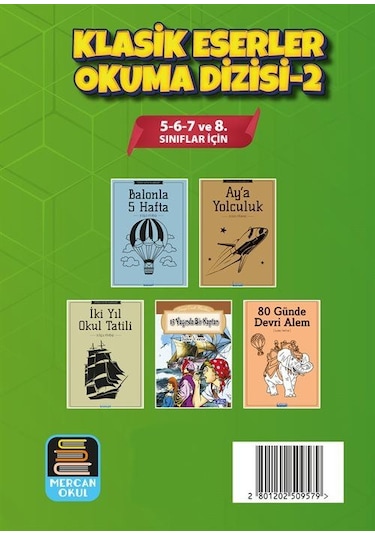 Klasik Eserler Okuma Dizisi-2 5 Kitap Set 5-6-7 Ve 8. Sınıfl...