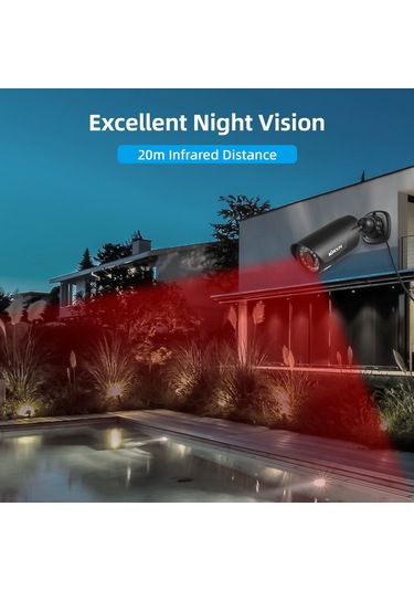 Monyee 2mp 1080p Pal Cctv Kamerası, Ir Gece Görüşü, Analog Dvr İçin, Montaj Ayiği İle Güvenlik Kamerası