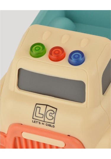 Let's Be Child Sesli Ve Işıklı Minik Pikap 31016 Bej - Turkuaz Kasalı, Çocuklar İçin Oyuncak Pikap
