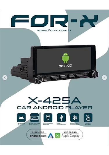 For-x 6.86''hd Android-2-32gb Ram-wifi-kablosuz Carplay-hd Kame