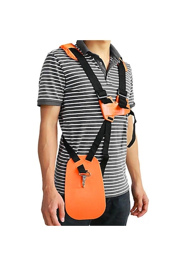 Geeroyoo Ve Husqvarna Uyumlu Çim Biçme Makinesi Askısı - Bel Koruyucu Plakalı Çift Omuzlu Ergonomik Accessory