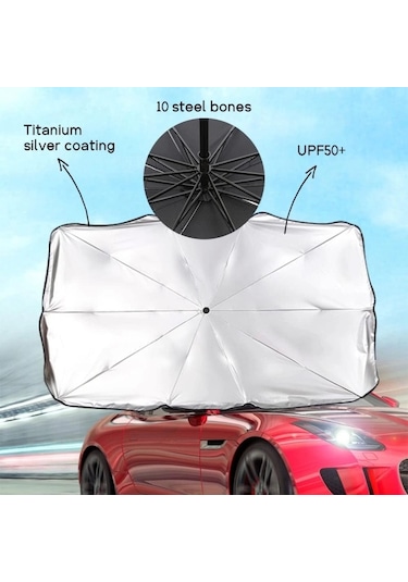 İthal Araç İçi Ön Cam Şemsiye Güneşlik