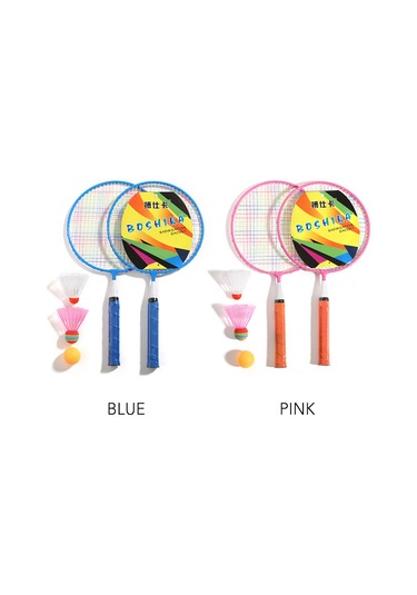 Vkemall Çocuk Badminton Seti: Nylon-alloy Raketler, Toplar, Çanta İçeren Spor Oyuncak Paketi Pembe