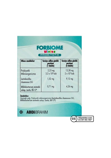 Forbiome Minies Probiyotik Damla 8 Ml Aromasız