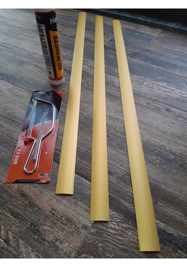 Gold Sarı Kapı Eşiği + Silikon + Mini Testere