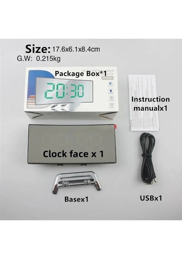 Ayna Dijital Çalar White