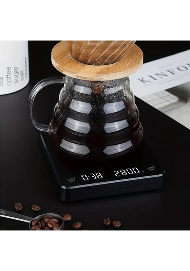 Xuweiwei Siyah Ck2150 Yüksek Hassasiyetli Dijital Mutfak Tartısı Lcd Ekran Otomatik Kapanma 6.61lb 0.1g Pil İle Çalışır Siyah