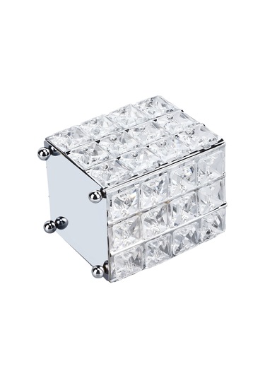 Springsun Gümüş Metal Ve Kristal Dekoratif Saklama Kutusu - Ev Dekorasyonu, Mükemmel Hediye, Küçük Alet Ve Mücevher Saklama Kabı Perliten Yumuşak Paketleme Çok Renkli