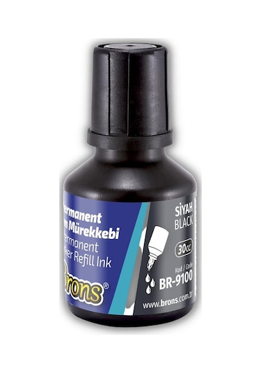 Markör Permanent Kalem Mürekkebi 30 ml 1 Adet Brons Koli Çuval Ka
