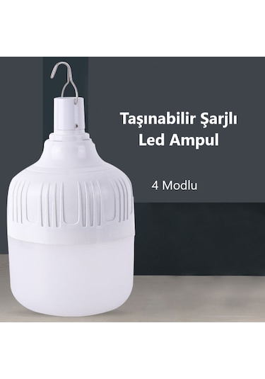 Cata 30w Şarjlı Taşınabilir Led Torch Ampul -beyaz 6500k-ct-4279b