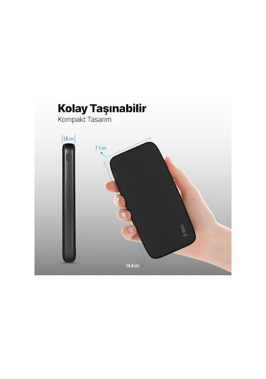 Ttec Chargeup 10.000 Mah 15 W Taşınabilir Powerbank Siyah