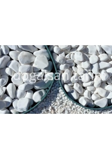 Beyaz Dolomit Taş 10 Kg 6-10 cm Dere Taşı Çakıl Taşı