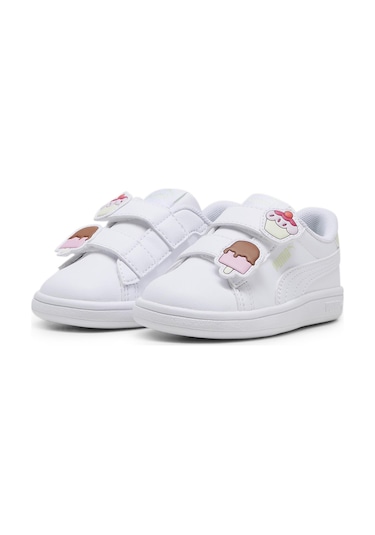 Puma Smash 3.0 Badges V Inf Çocuk Sneaker-beyaz Beyaz