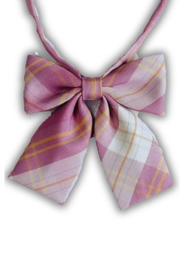 Waves And Pebbles Ekose Kadın Papyon Pembe Açık Pembe