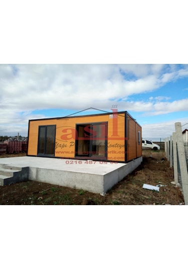42 M² 2+1 Dış Ahşap Desenli Betopan İç Pvc Konut Konteyner