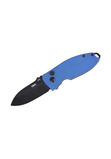 Crkt Squid Button Lock Micarta Blue Kamp Çakı Mavi