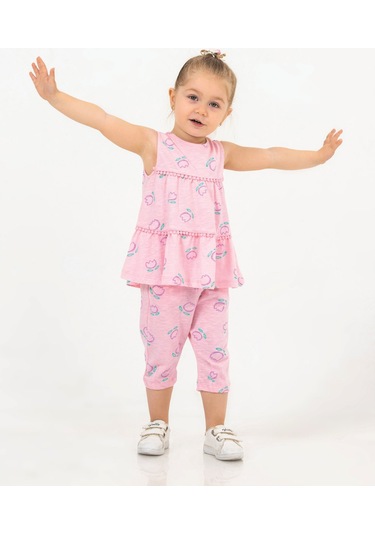 Harika Kids Kız Bebek Tunik Model Alt-üst Takım 001