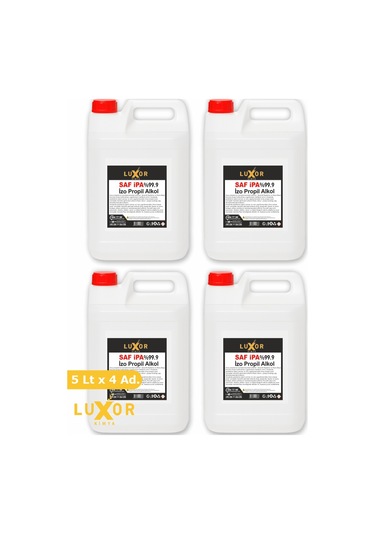 Luxor Kimya Saf İpa %99.9 20 L (4 x 5 L)