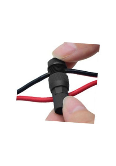 Yaozixa Siyah Nylon Bahçe Işığı Bağlantısı, Dış Mekan Elektrikli Bağlayıcı, Delikli Tap Konnektörü - 1 Adet