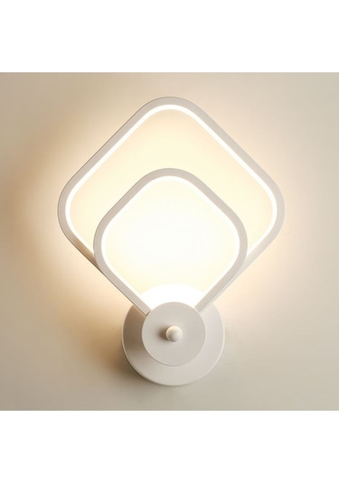 İç İçe Kare Plafonyer Beyaz Işık Ultra Power Avize Aplik Avizei