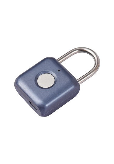 Folinda Mavi Mini Parmak İzi Kilit, 20 Parmak İzi Depolama, Ipx2 Suya Dayanıklı, Gizli Ve Güvenli Kilitleme, Çanta/kapi/uygulama İçin Batarya Dahil