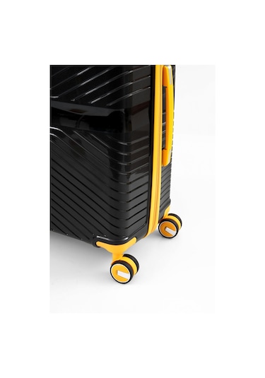 Ççs 5239 Polipropilen 3 Lü Valiz Seti Siyah-sarı Siyah - Sarı