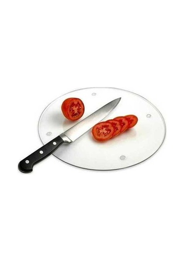 Fastbuy Şeffaf Akrilik Yuvarlak Kesme Tahtası, 30x30x0.3cm, Kaymaz Mat, Kullanışlı Yuvarlak Kesim Ürünü Diğer