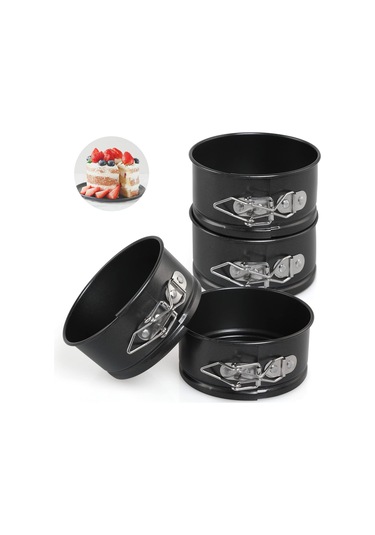 Pieces Siyah, 11 Cm Kekler İçin 4 İnç Mini Yaylı Kalıp Diğer