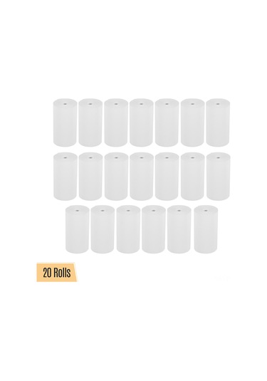 Monyee 20 Adet 57x30mm Termal Fatura Kağıdı - 4'lü Paketli Toplam 20 Roll