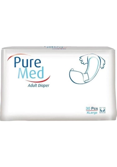 Pure Med Belbantlı Hasta Bezi X-Large Ekstra Büyük Boy 30'Lu