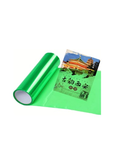 Yeşil-30x60cm-parlak Şeffaf Açık Siyah Duman Pvc Film Tonu 30x200cm Far Arka Lambası Wrap Kapak Filmi Folyo Etiket Kapa