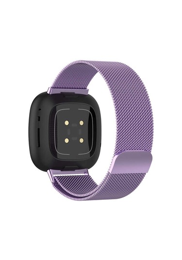 Galaxy Watch 46mm 22mm Uyumlu Krd-12 Metal Zore Kordon-açık Mor