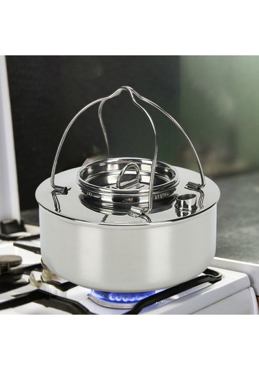 Suntek Kamp Su Isıtıcısı Çaydanlık Kamp Tencere Açık Rv Gri