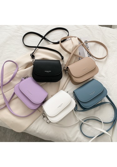 Yaz Basit Moda Kadın Crossbody Çanta - Mor
