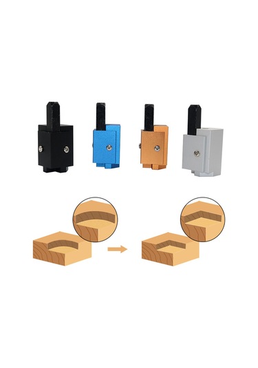 Yuntech01 Ayna Kesici Ahşap Aracı - Yüksek Hassasiyetli Köşe Halka Ve Kilit Yuva Oluşturucu, Otomatik Hizalama, Çelik Alaşımlı, Gümüş Gümüş