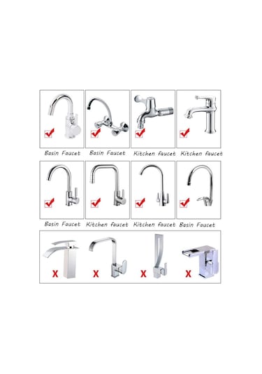 5 Kat Arıtma Musluk Başlığı Filtresi Su Tasarrufu Mutfak Bataryas