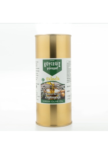 Köyceğiz Yöresel Ekincik Naturel Birinci Zeytinyağı Teneke 1 L