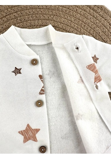 Svetik Yenidoğanlar İçin İçi Fırçalı Üstler 2'li Set 183618080 Sütlü