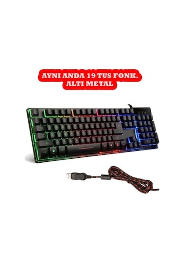 Stalker Warrior Versatile GMK9 USB Aydınlatmalı Oyuncu Klavyesi